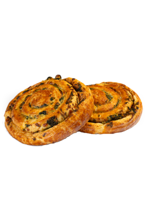 Равлик солоний з фетою та шпинатом