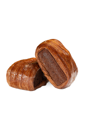 Шоколадний даніш з брауні та вишнею