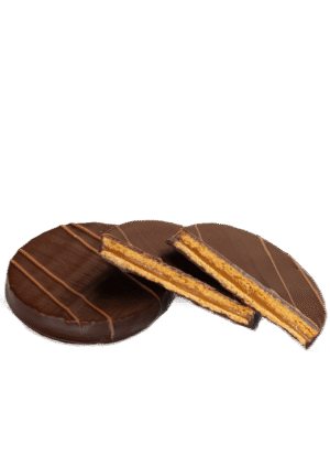 Печиво-сендвіч в темному шоколаді
